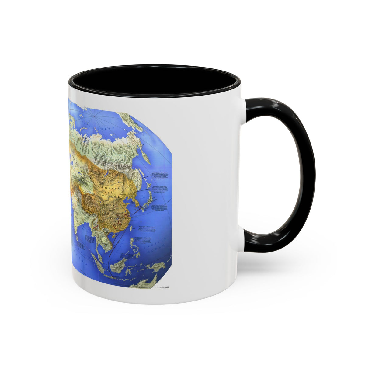Mongol Khans and Their Legacy (1996) (Map) Accent Coffee Mug