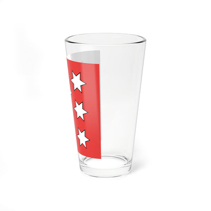 Flag of Canton of Valais 1628-1802 (Switzerland) Pint Glass 16oz