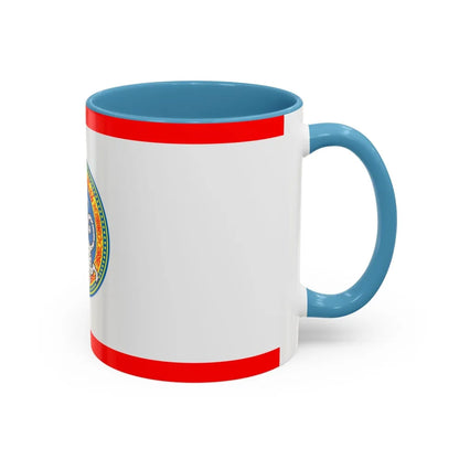 Flag of Almaty Kazakhstan - Accent Coffee Mug-Go Mug Yourself