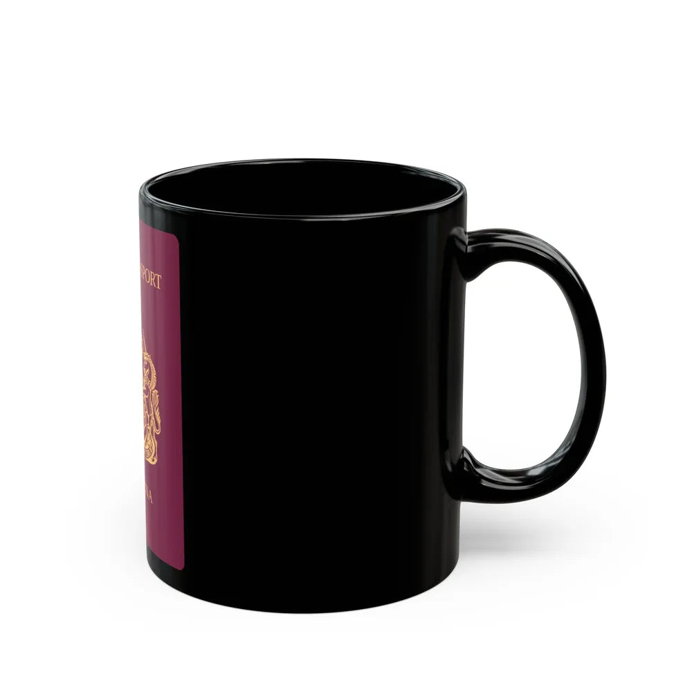 St. Helena Passport - Black Coffee Mug-Go Mug Yourself