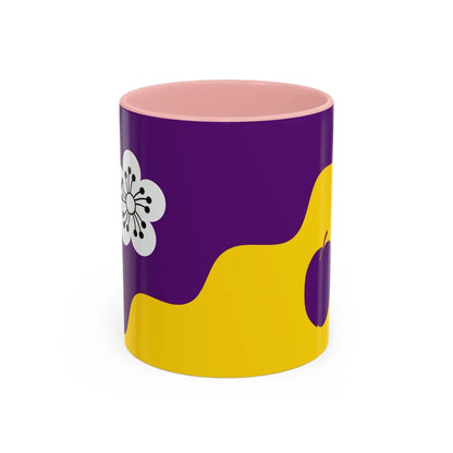 Flag of Flore UK - Accent Coffee Mug-11oz-Pink-Go Mug Yourself