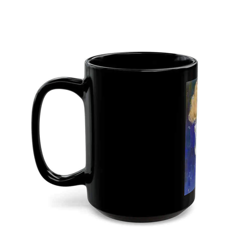 Blue Beads - Black Coffee Mug-Go Mug Yourself