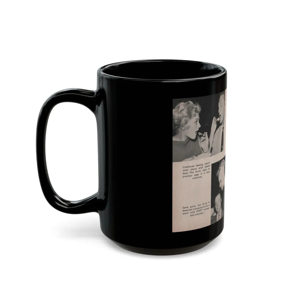 Kim Novak #158 - Scanned Mag. 66 Photos (Vintage Female Icon) Black Coffee Mug-Go Mug Yourself