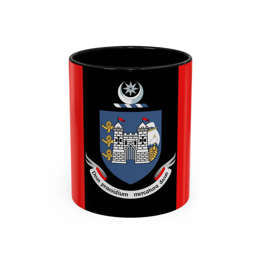 Flag of Drogheda Ireland - Accent Coffee Mug-11oz-Black-Go Mug Yourself