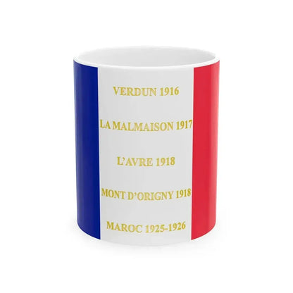 28e regiment de tirailleurs tunisiens - drapeau (France) White Coffee Mug 11oz - Go Mug Yourself