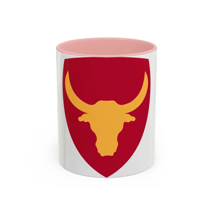 Philippine Combat Headquarters (U.S. Army) Accent Coffee Mug-11oz-Pink-Go Mug Yourself