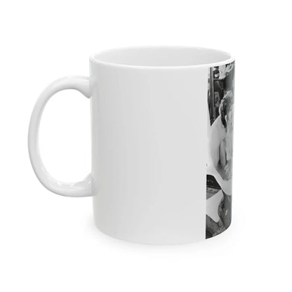 Ingrid Pitt #88 - Topless (Vintage Female Icon) White Coffee Mug-Go Mug Yourself