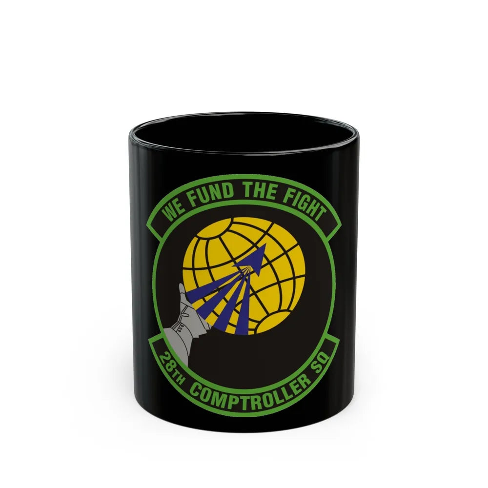 28th Comptroller Squadron (U.S. Air Force) Black Coffee Mug-11oz-Go Mug Yourself