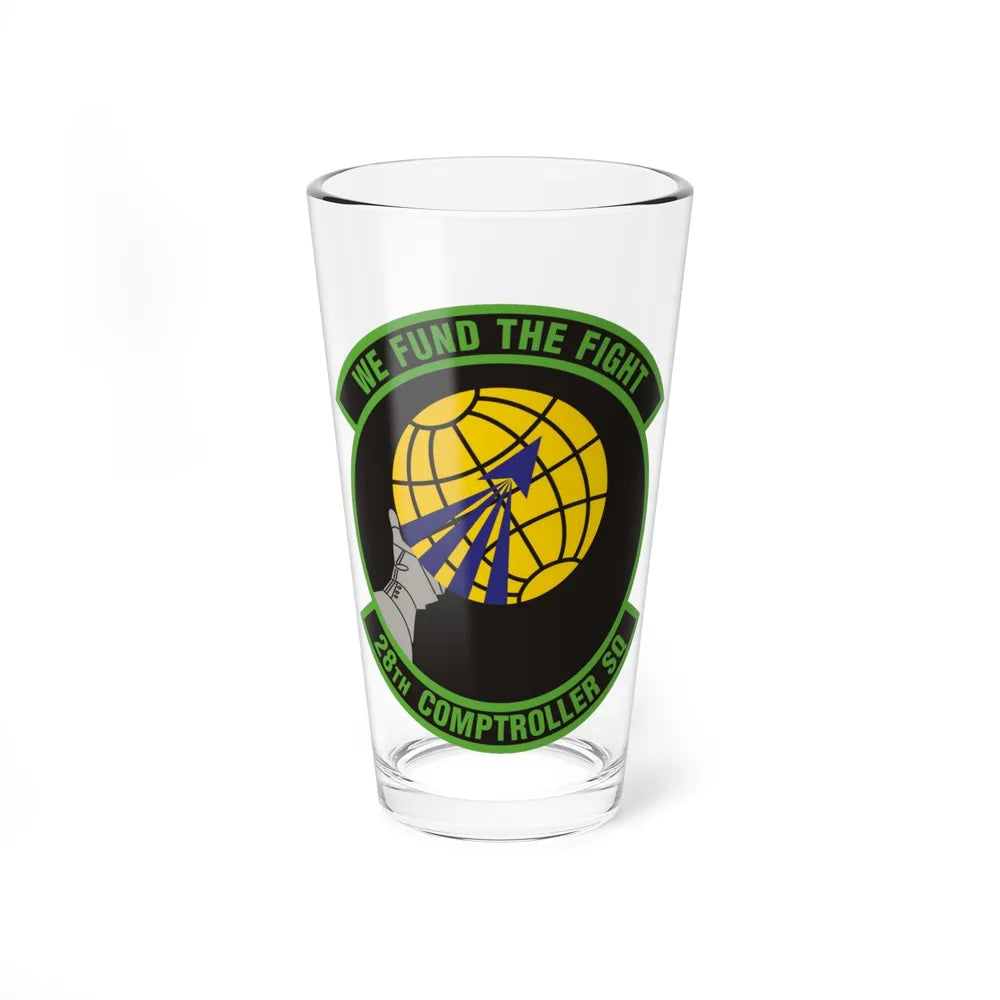 28th Comptroller Squadron (U.S. Air Force) Pint Glass 16oz-16oz-Go Mug Yourself