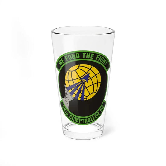 28th Comptroller Squadron (U.S. Air Force) Pint Glass 16oz 16oz - Go Mug Yourself
