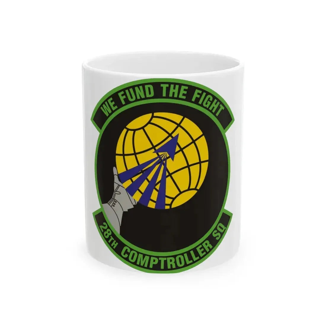 28th Comptroller Squadron (U.S. Air Force) White Coffee Mug 11oz - Go Mug Yourself