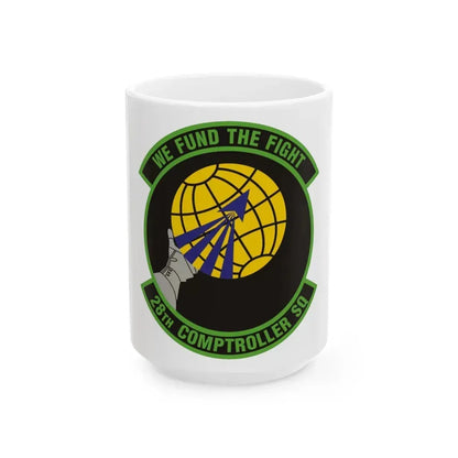 28th Comptroller Squadron (U.S. Air Force) White Coffee Mug 15oz - Go Mug Yourself