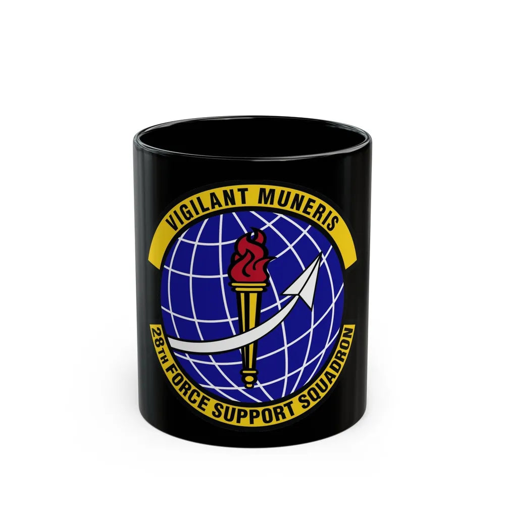 28th Force Support Squadron (U.S. Air Force) Black Coffee Mug-11oz-Go Mug Yourself