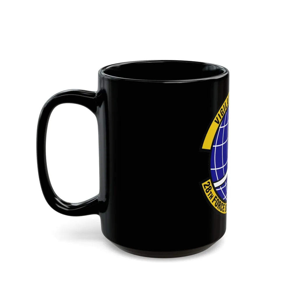 28th Force Support Squadron (U.S. Air Force) Black Coffee Mug-Go Mug Yourself