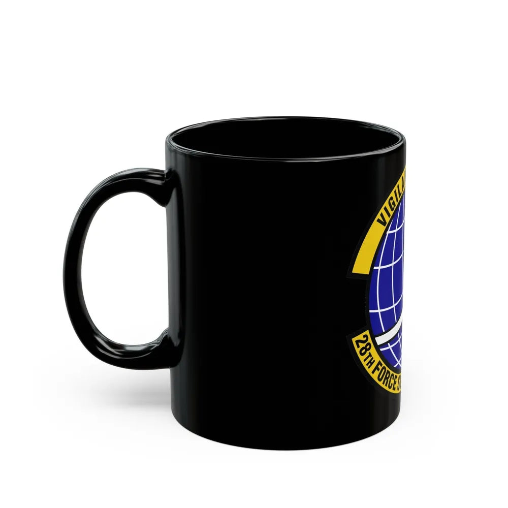 28th Force Support Squadron (U.S. Air Force) Black Coffee Mug-Go Mug Yourself