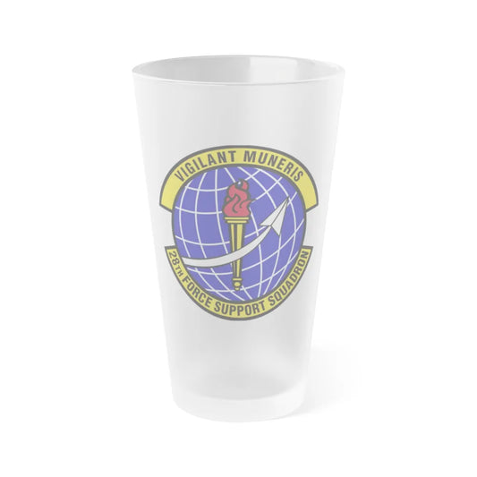 28th Force Support Squadron (U.S. Air Force) Frosted Pint Glass 16oz-Go Mug Yourself