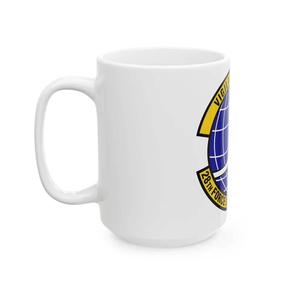 28th Force Support Squadron (U.S. Air Force) White Coffee Mug-Go Mug Yourself