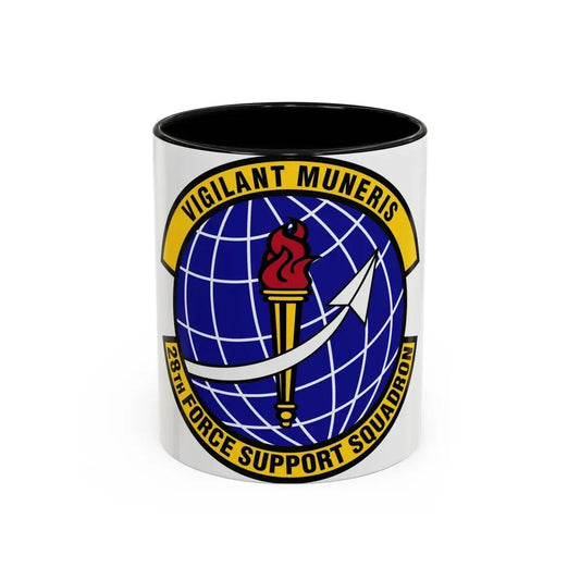 28th Force Support Squadron (U.S. Air Force) Accent Coffee Mug 11oz Black - Go Mug Yourself