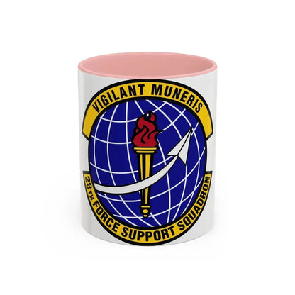 28th Force Support Squadron (U.S. Air Force) Accent Coffee Mug 11oz Pink - Go Mug Yourself