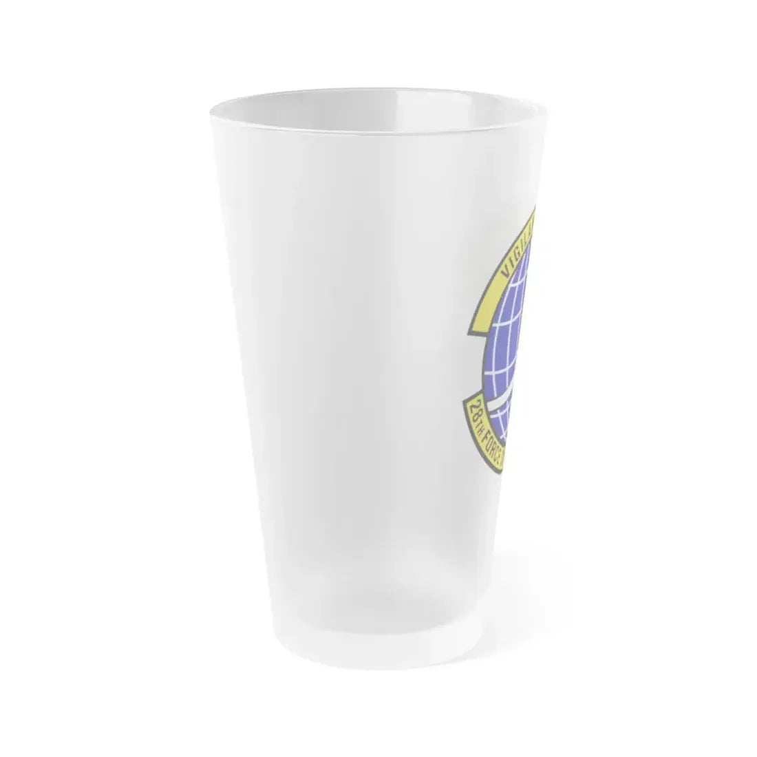 28th Force Support Squadron (U.S. Air Force) Frosted Pint Glass 16oz - Go Mug Yourself