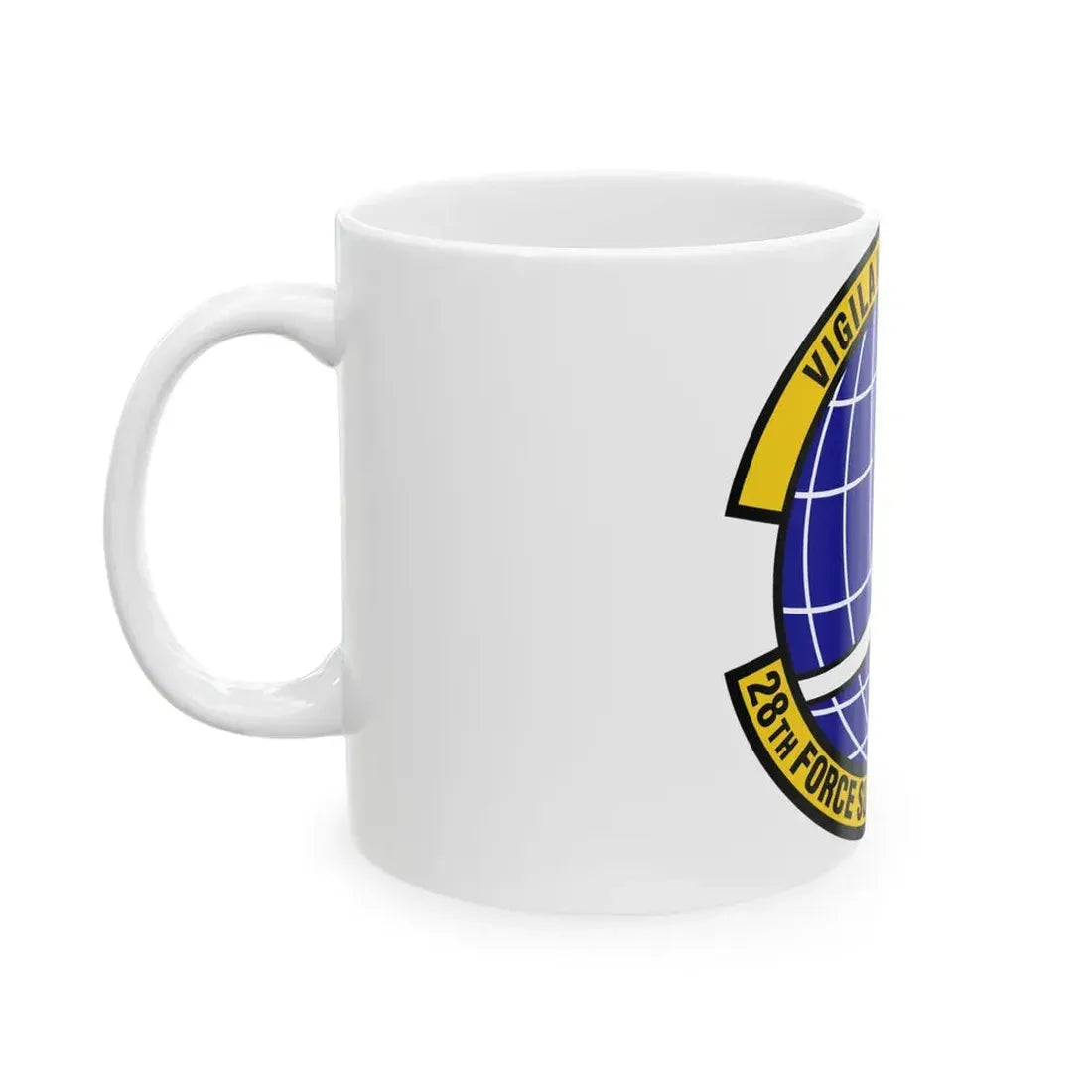 28th Force Support Squadron (U.S. Air Force) White Coffee Mug - Go Mug Yourself