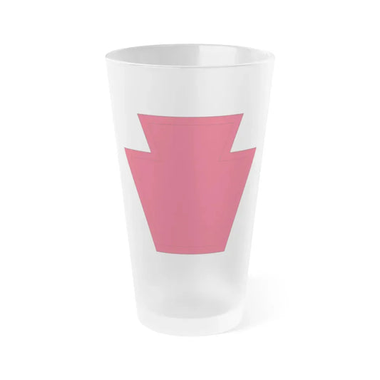 28th Infantry Division SSI 19182015 (U.S. Army) Frosted Pint Glass 16oz Default Title - Go Mug Yourself