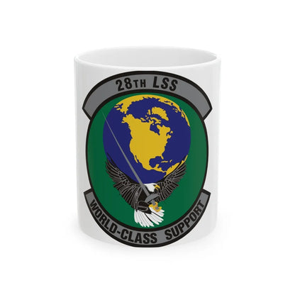 28th Logistics Support Squadron (U.S. Air Force) White Coffee Mug-11oz-Go Mug Yourself