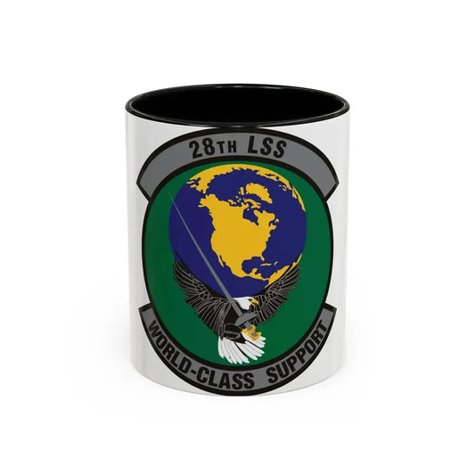 28th Logistics Support Squadron (U.S. Air Force) Accent Coffee Mug 11oz Black - Go Mug Yourself