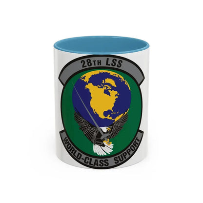 28th Logistics Support Squadron (U.S. Air Force) Accent Coffee Mug 11oz Light Blue - Go Mug Yourself