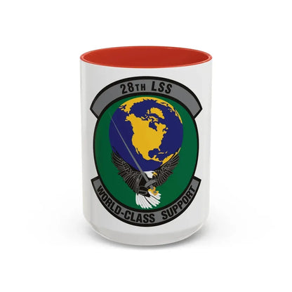 28th Logistics Support Squadron (U.S. Air Force) Accent Coffee Mug 15oz Red - Go Mug Yourself