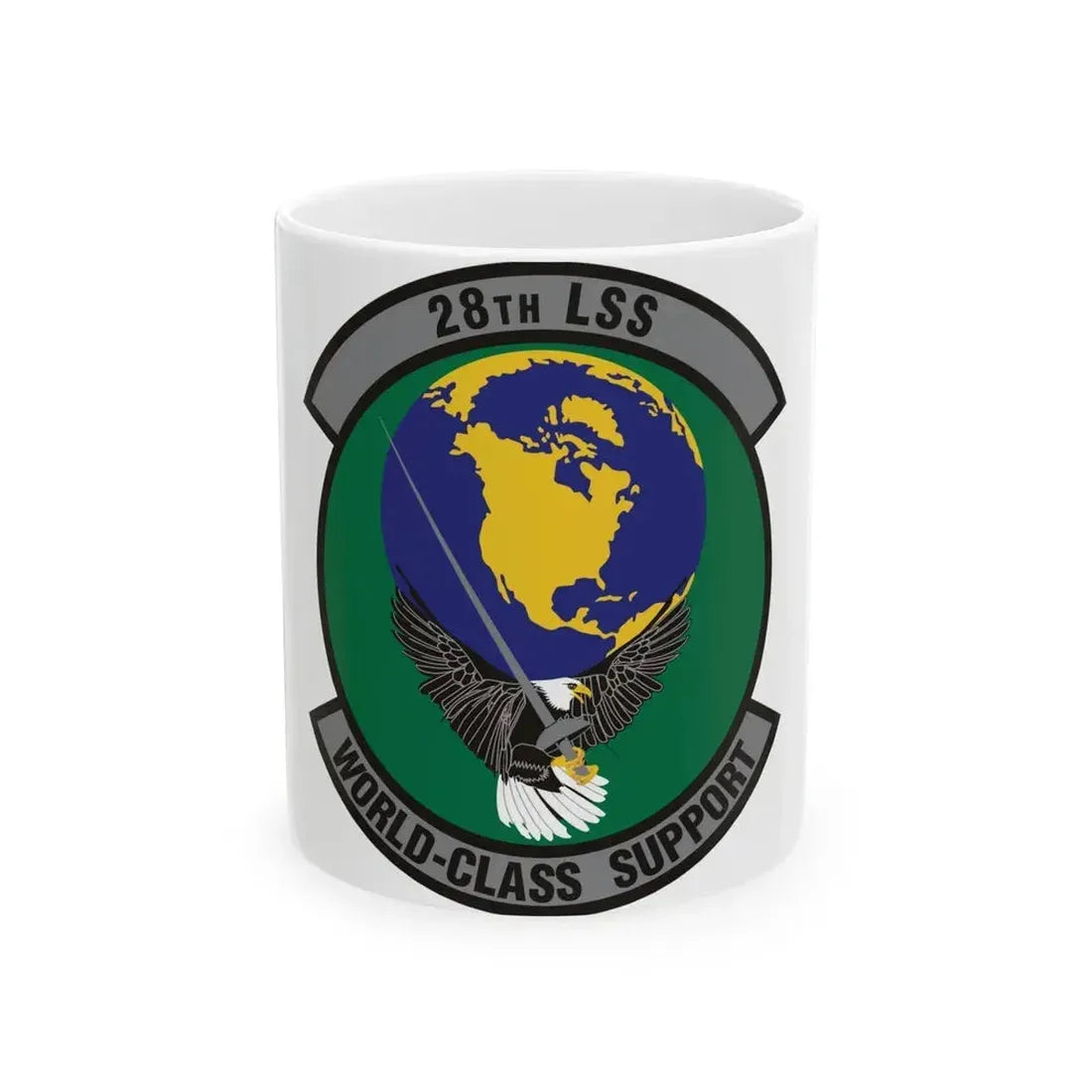 28th Logistics Support Squadron (U.S. Air Force) White Coffee Mug 11oz - Go Mug Yourself