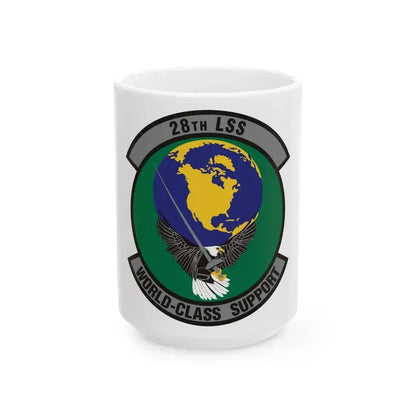 28th Logistics Support Squadron (U.S. Air Force) White Coffee Mug 15oz - Go Mug Yourself