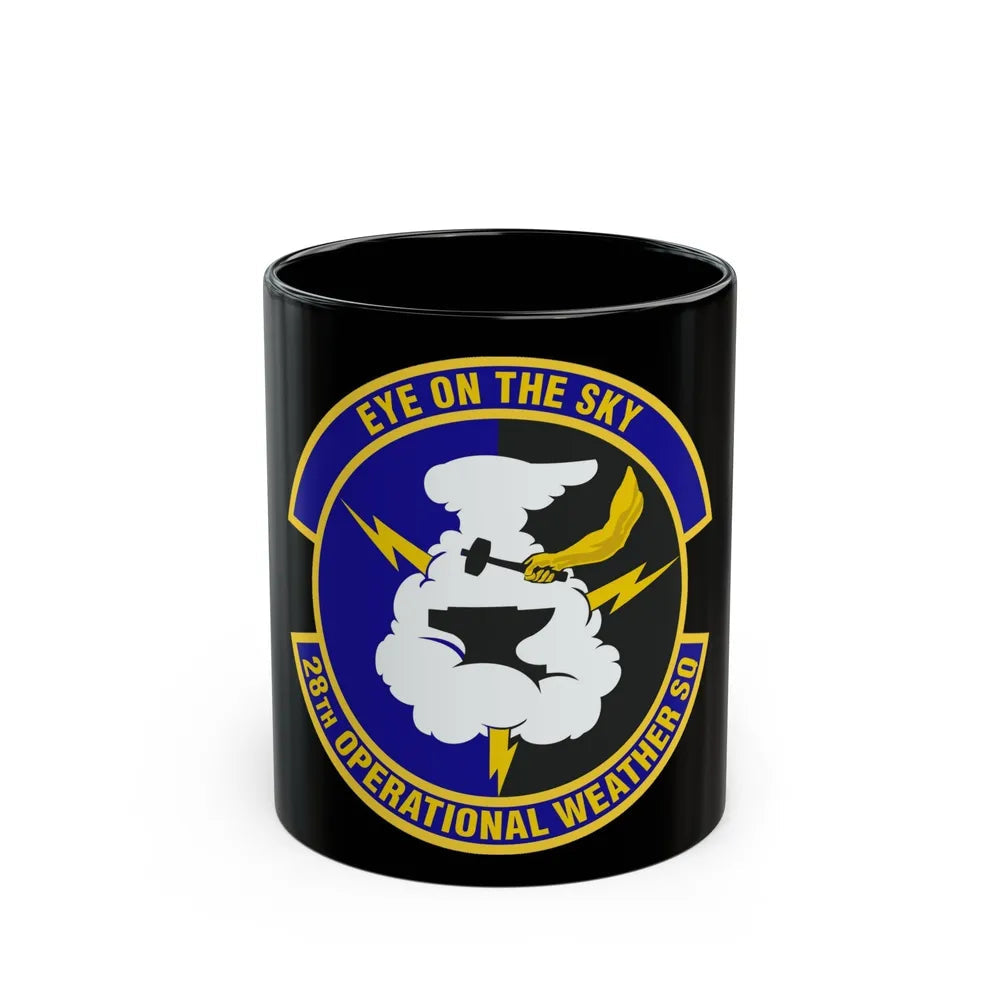 28th Operational Weather Squadron (U.S. Air Force) Black Coffee Mug-11oz-Go Mug Yourself