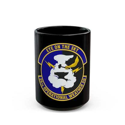 28th Operational Weather Squadron (U.S. Air Force) Black Coffee Mug-15oz-Go Mug Yourself