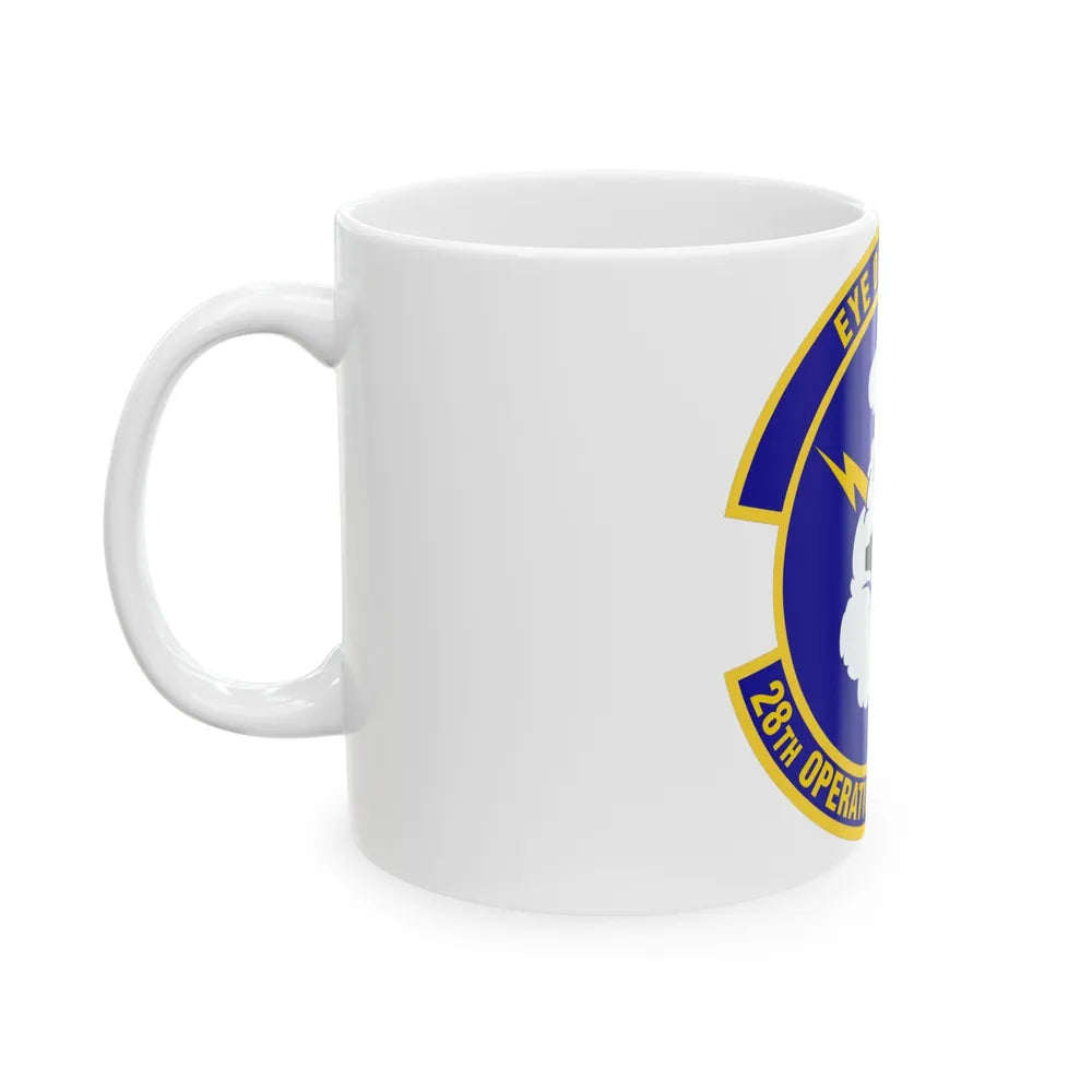 28th Operational Weather Squadron (U.S. Air Force) White Coffee Mug-Go Mug Yourself