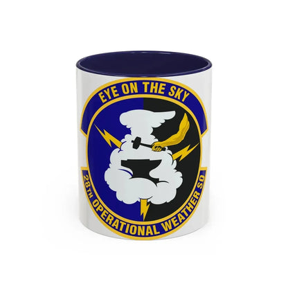 28th Operational Weather Squadron (U.S. Air Force) Accent Coffee Mug 11oz Navy - Go Mug Yourself