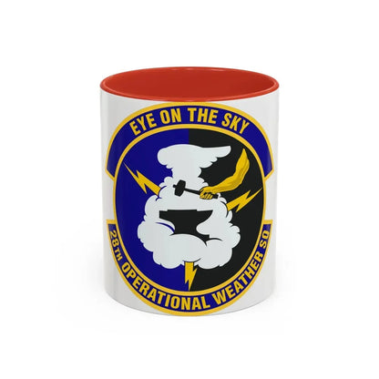28th Operational Weather Squadron (U.S. Air Force) Accent Coffee Mug 11oz Red - Go Mug Yourself