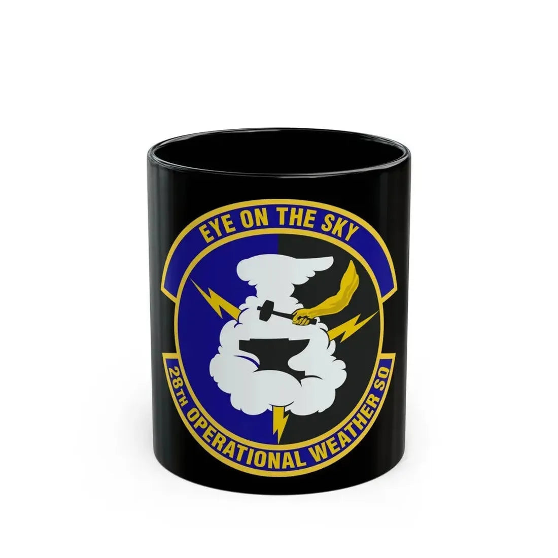 28th Operational Weather Squadron (U.S. Air Force) Black Coffee Mug 11oz - Go Mug Yourself