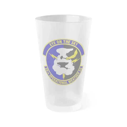 28th Operational Weather Squadron (U.S. Air Force) Frosted Pint Glass 16oz 16oz Frosted - Go Mug Yourself