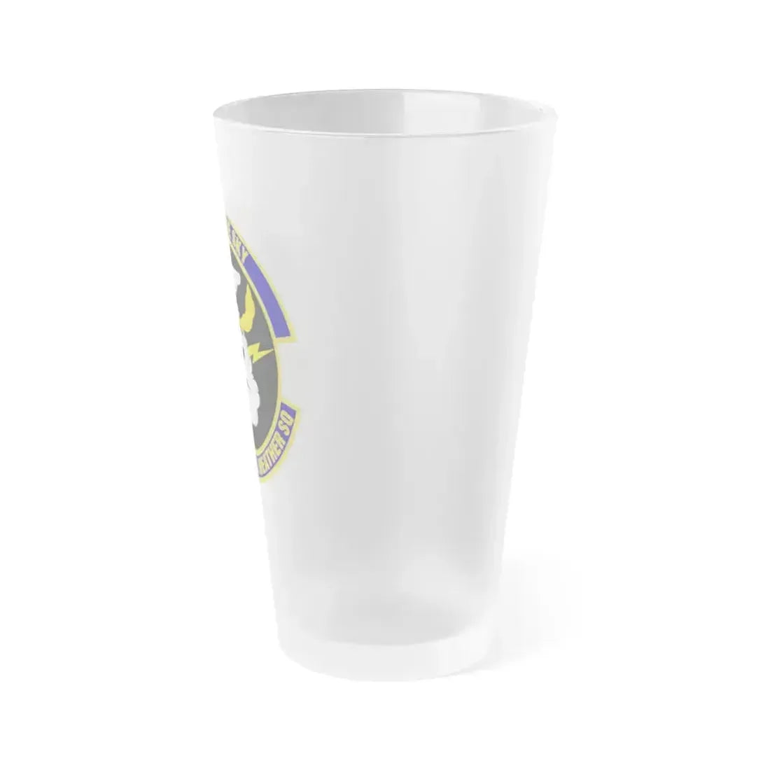 28th Operational Weather Squadron (U.S. Air Force) Frosted Pint Glass 16oz - Go Mug Yourself