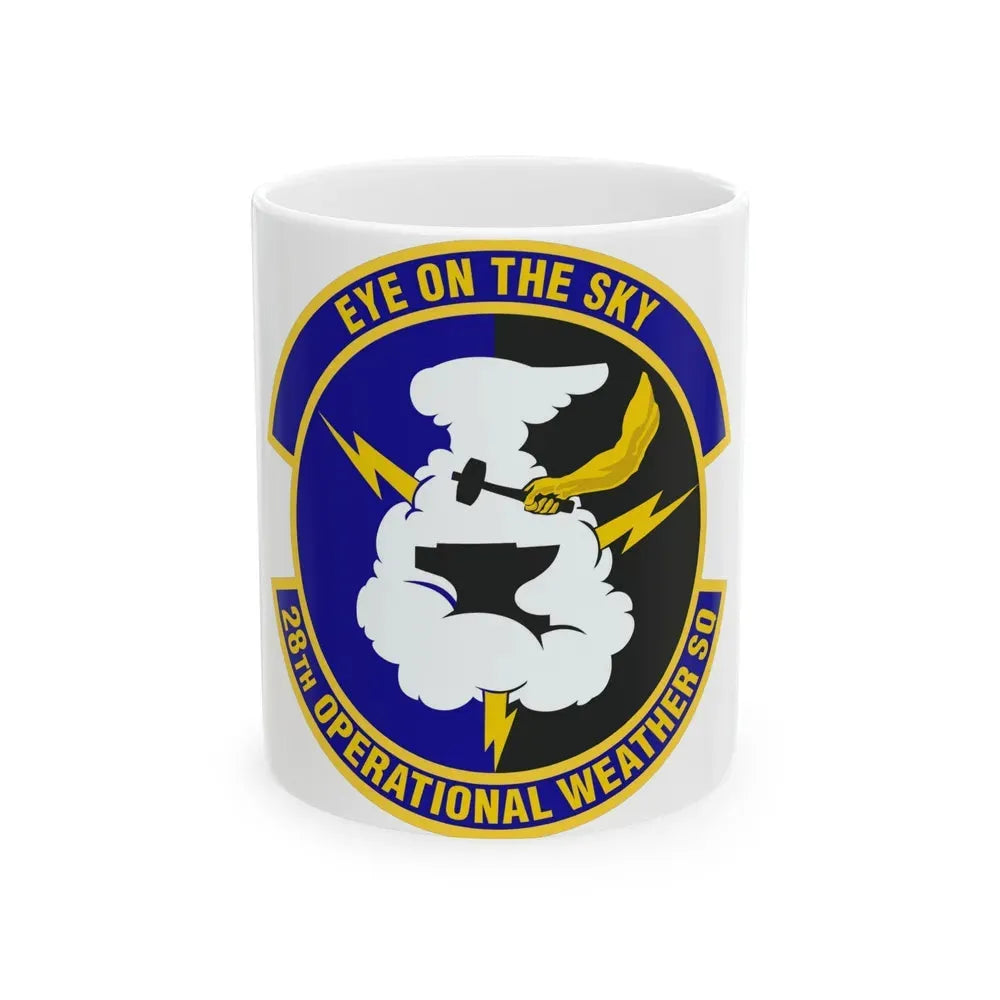28th Operational Weather Squadron (U.S. Air Force) White Coffee Mug 11oz - Go Mug Yourself