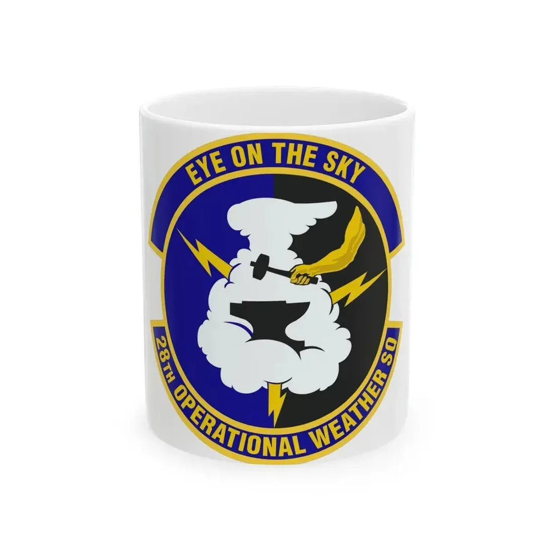 28th Operational Weather Squadron (U.S. Air Force) White Coffee Mug 11oz - Go Mug Yourself