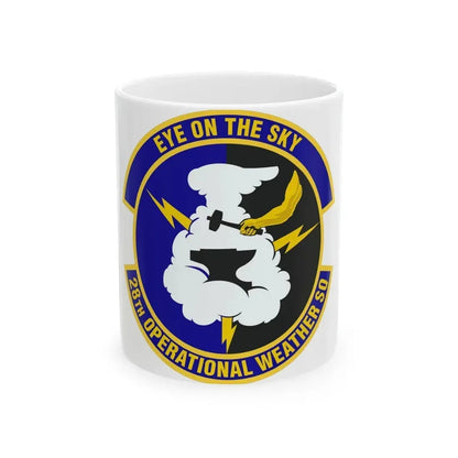 28th Operational Weather Squadron (U.S. Air Force) White Coffee Mug 11oz - Go Mug Yourself