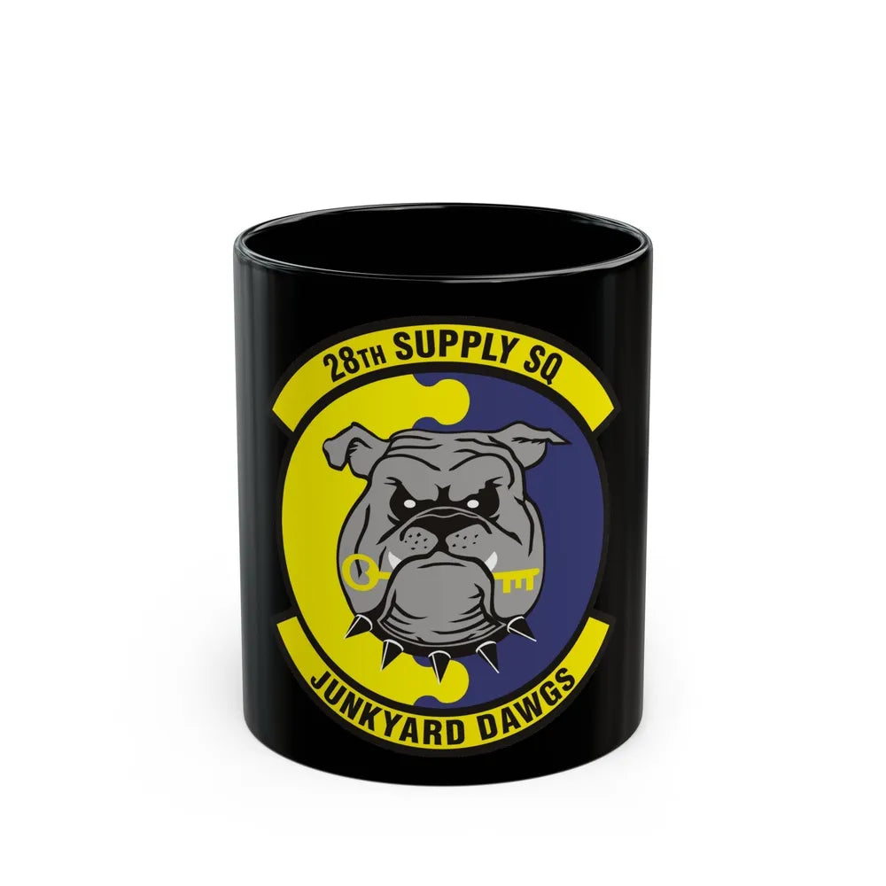 28th Supply Squadron (U.S. Air Force) Black Coffee Mug-11oz-Go Mug Yourself