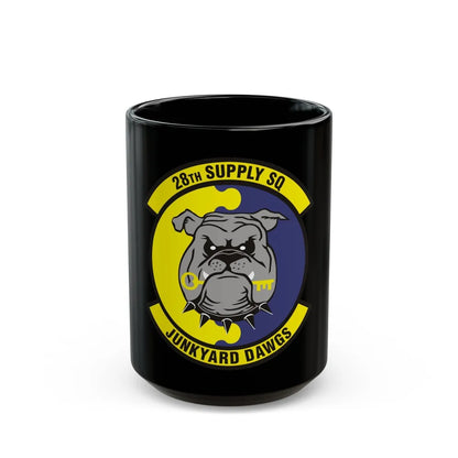 28th Supply Squadron (U.S. Air Force) Black Coffee Mug-15oz-Go Mug Yourself