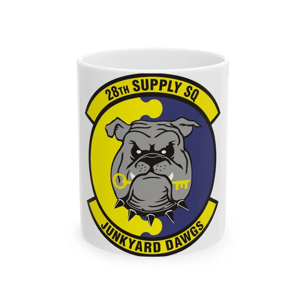 28th Supply Squadron (U.S. Air Force) White Coffee Mug-11oz-Go Mug Yourself