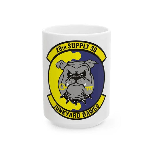 28th Supply Squadron (U.S. Air Force) White Coffee Mug 15oz - Go Mug Yourself