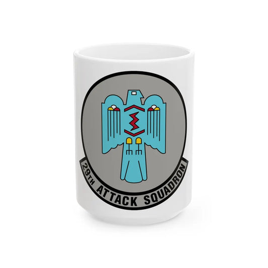 29 Attack Squadron ACC (U.S. Air Force) White Coffee Mug-15oz-Go Mug Yourself