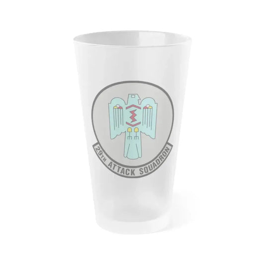 29 Attack Squadron ACC (U.S. Air Force) Frosted Pint Glass 16oz 16oz Frosted - Go Mug Yourself