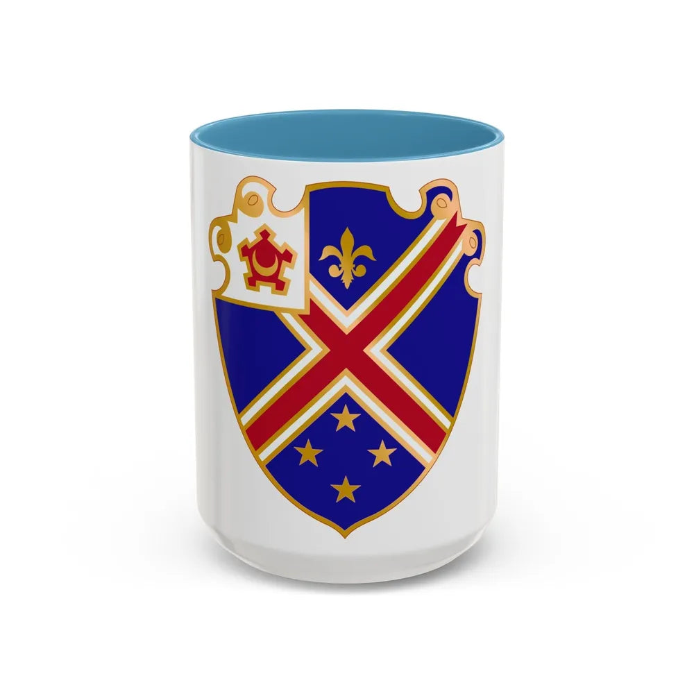 29 Engineer Battalion (U.S. Army) Accent Coffee Mug-15oz-Light Blue-Go Mug Yourself